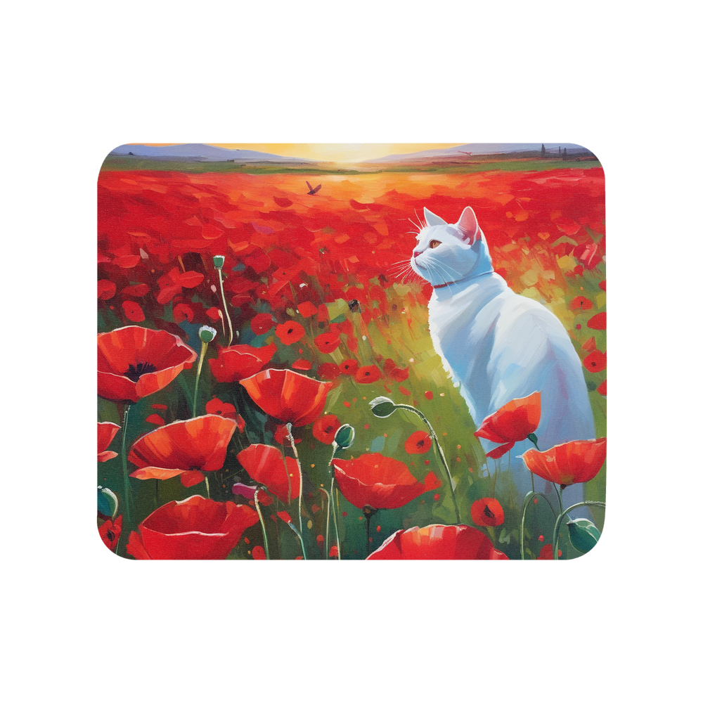 PugMug Custom White Companion Cat Mouse Pad