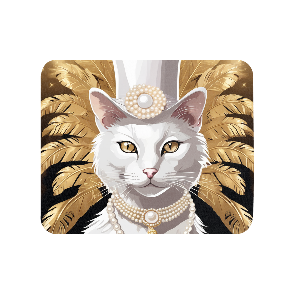 PugMug Custom White Companion Cat Mouse Pad