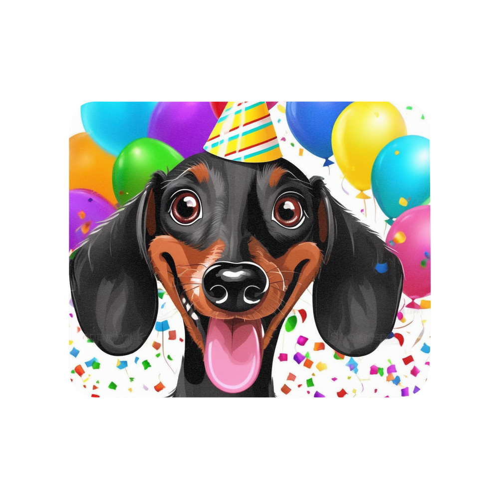 PugMug Custom Black Dachshund Mouse Pad