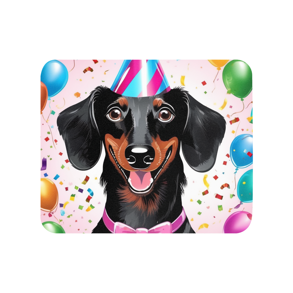 PugMug Custom Black Dachshund Mouse Pad
