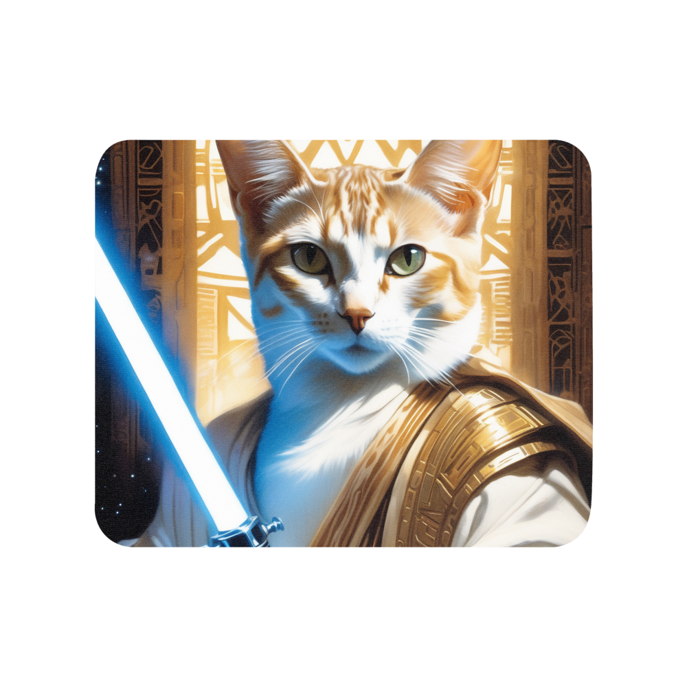 PugMug Custom White Abyssinian Cat Mouse Pad