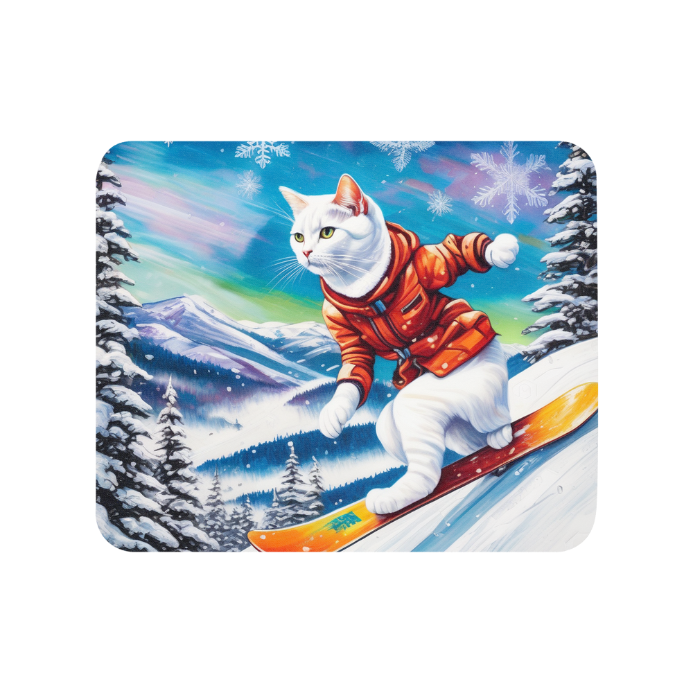 PugMug Custom White Companion Cat Mouse Pad