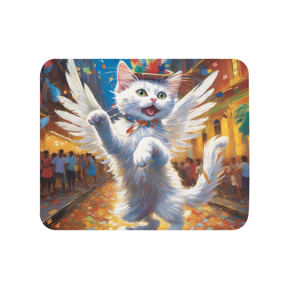 PugMug Custom White Companion Cat Mouse Pad