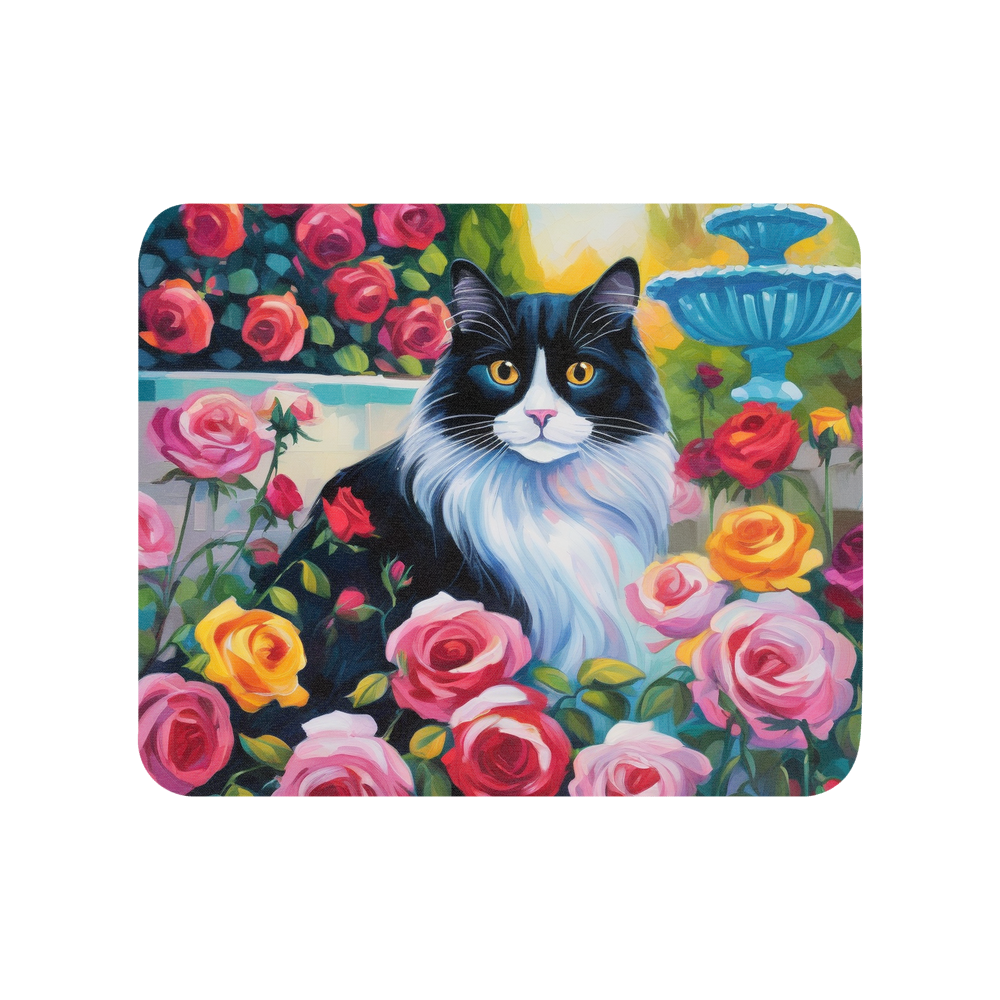 PugMug Custom Black Ragdoll Cat Mouse Pad