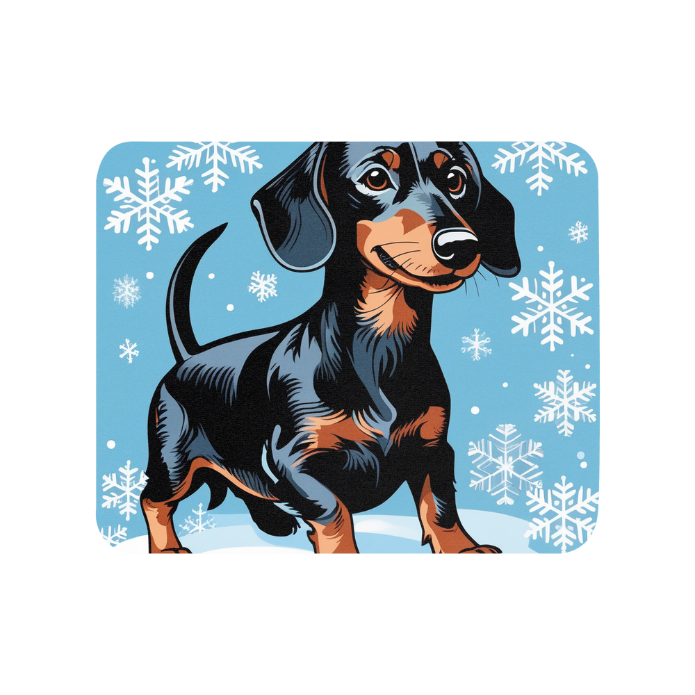 PugMug Custom Black Dachshund Mouse Pad