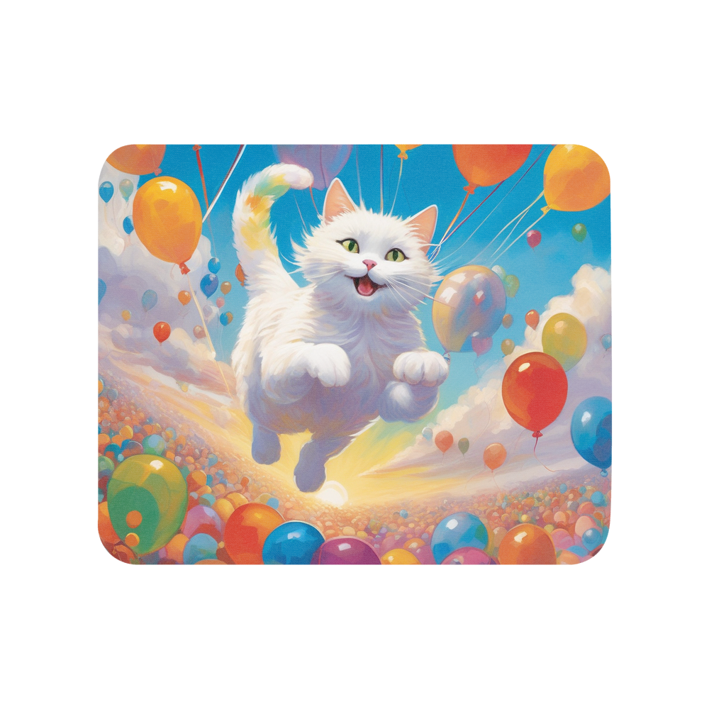 PugMug Custom White Companion Cat Mouse Pad
