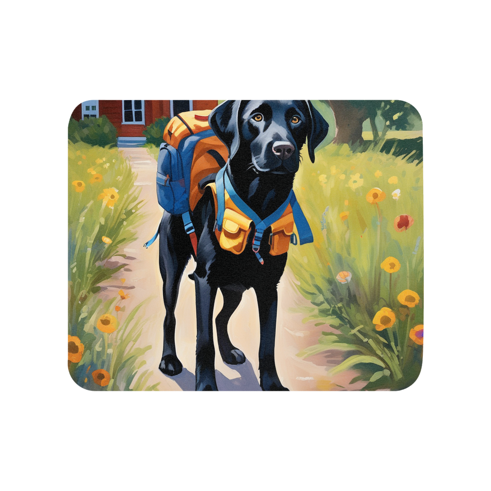 PugMug Custom Black Labrador Retriever Mouse Pad