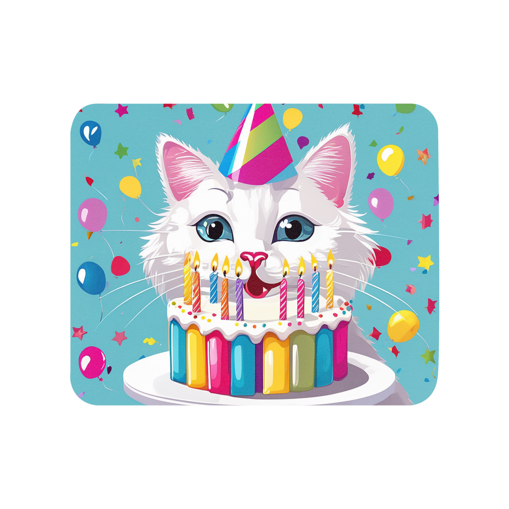 PugMug Custom White Companion Cat Mouse Pad