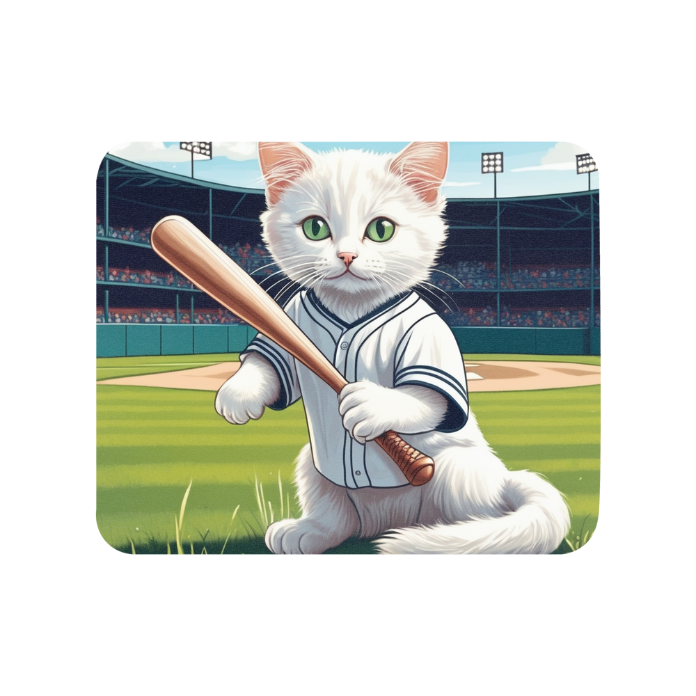 PugMug Custom White Companion Cat Mouse Pad