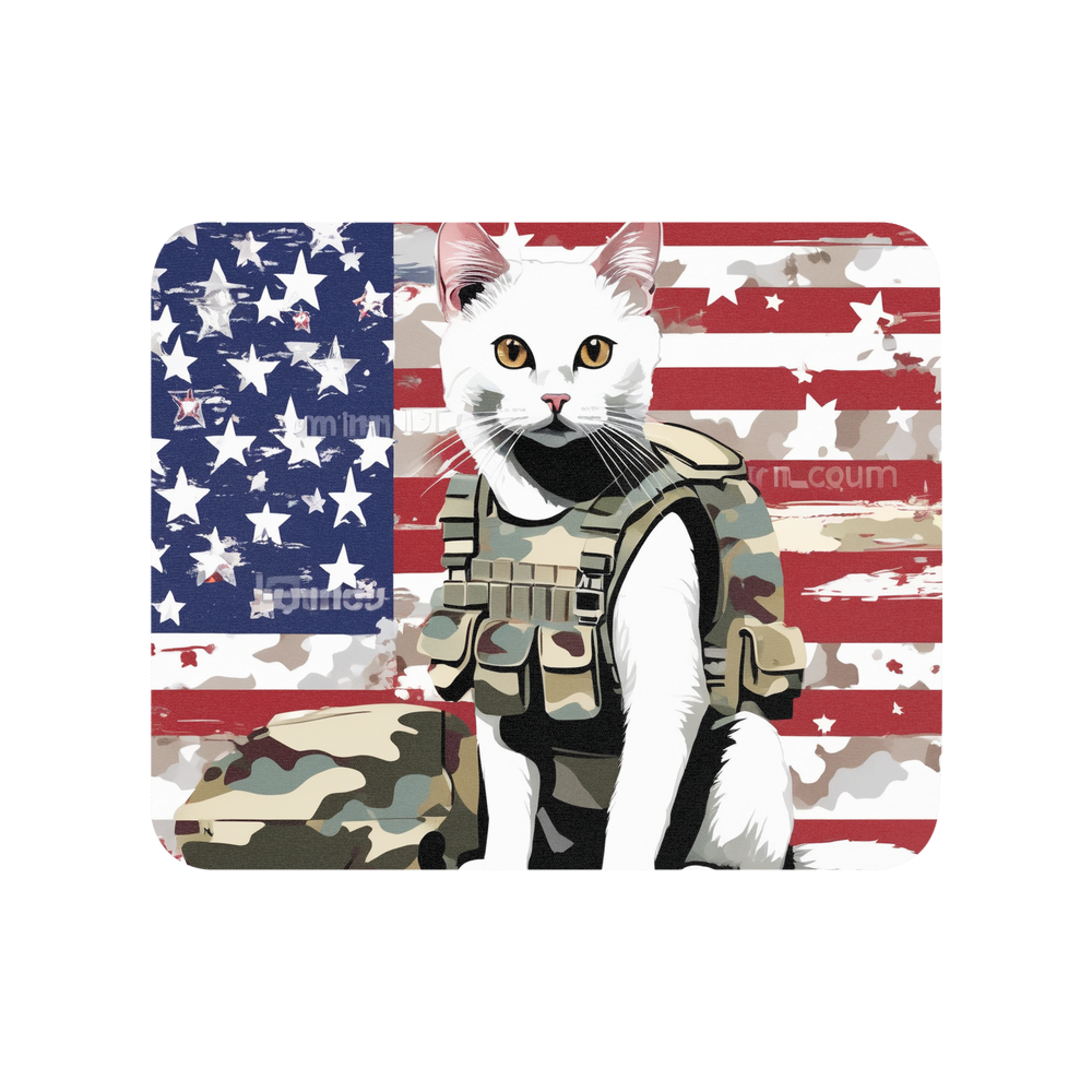 PugMug Custom White Companion Cat Mouse Pad