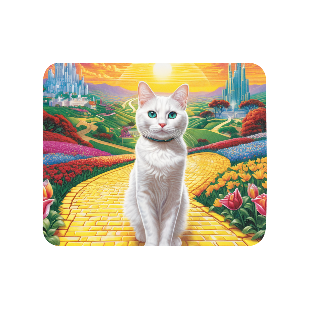PugMug Custom White Companion Cat Mouse Pad