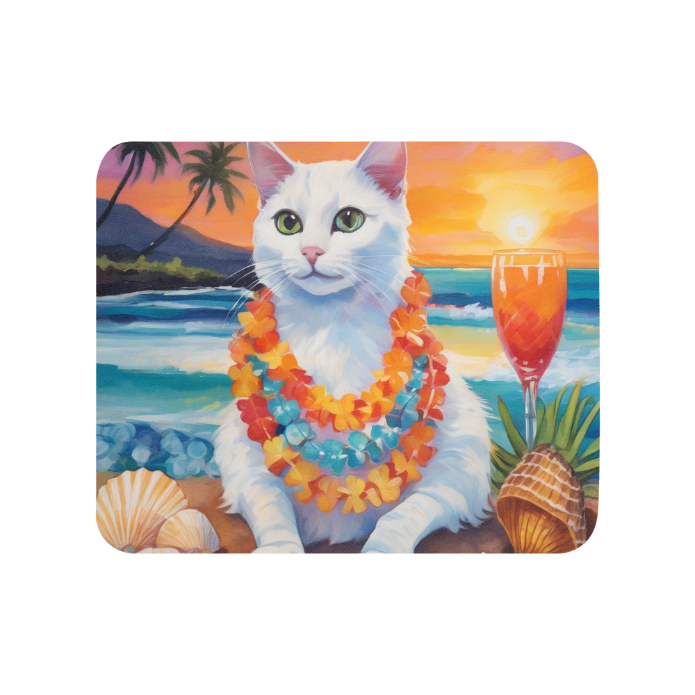 PugMug Custom White Companion Cat Mouse Pad