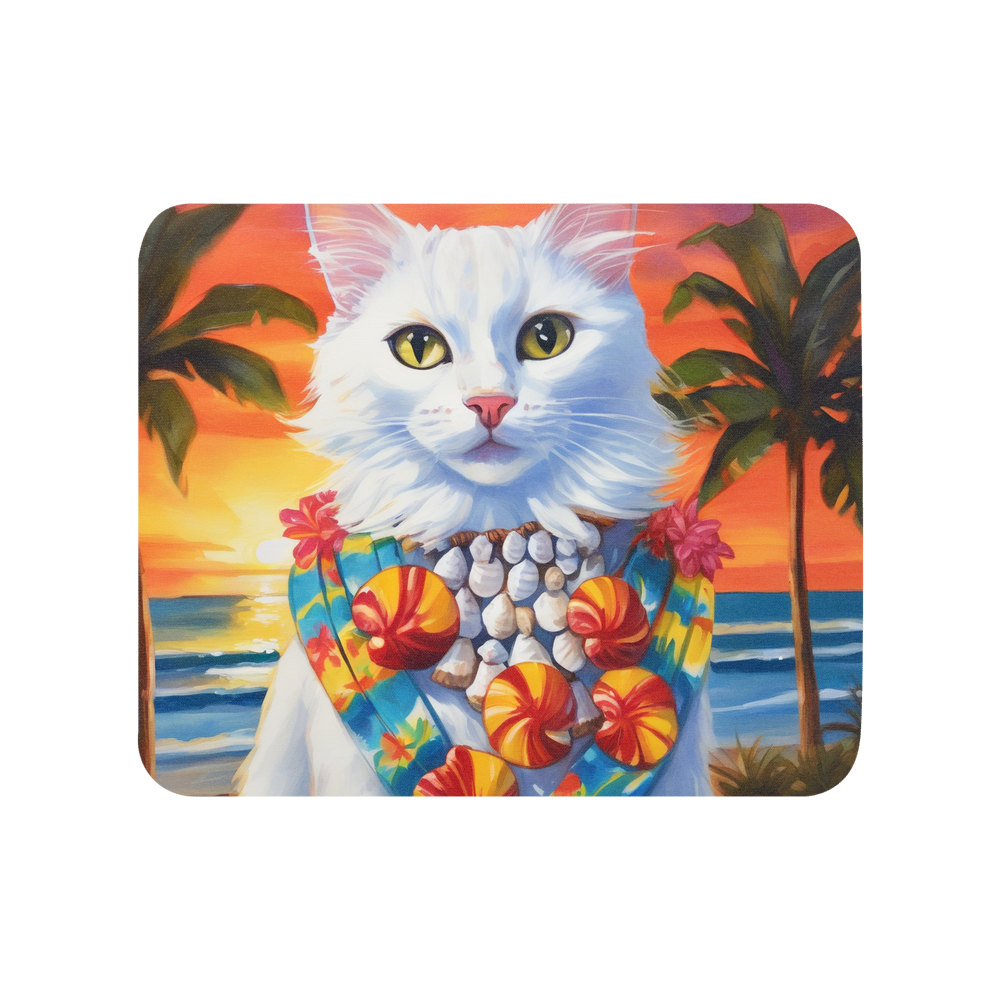 PugMug Custom White Companion Cat Mouse Pad