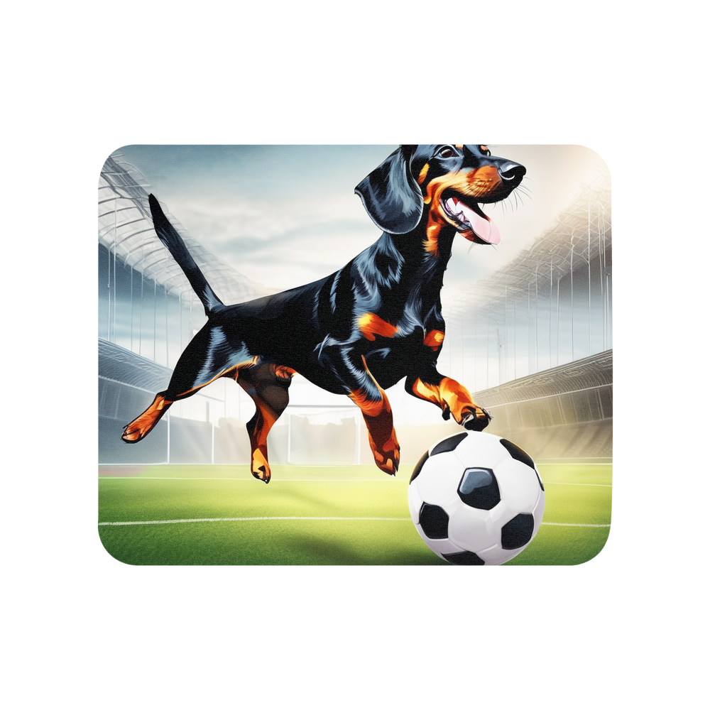 PugMug Custom Black Dachshund Mouse Pad