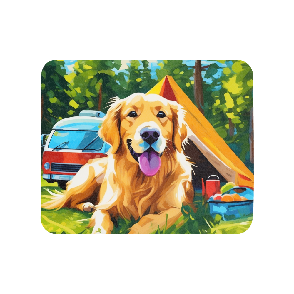 PugMug Custom Golden Retriever Mouse Pad