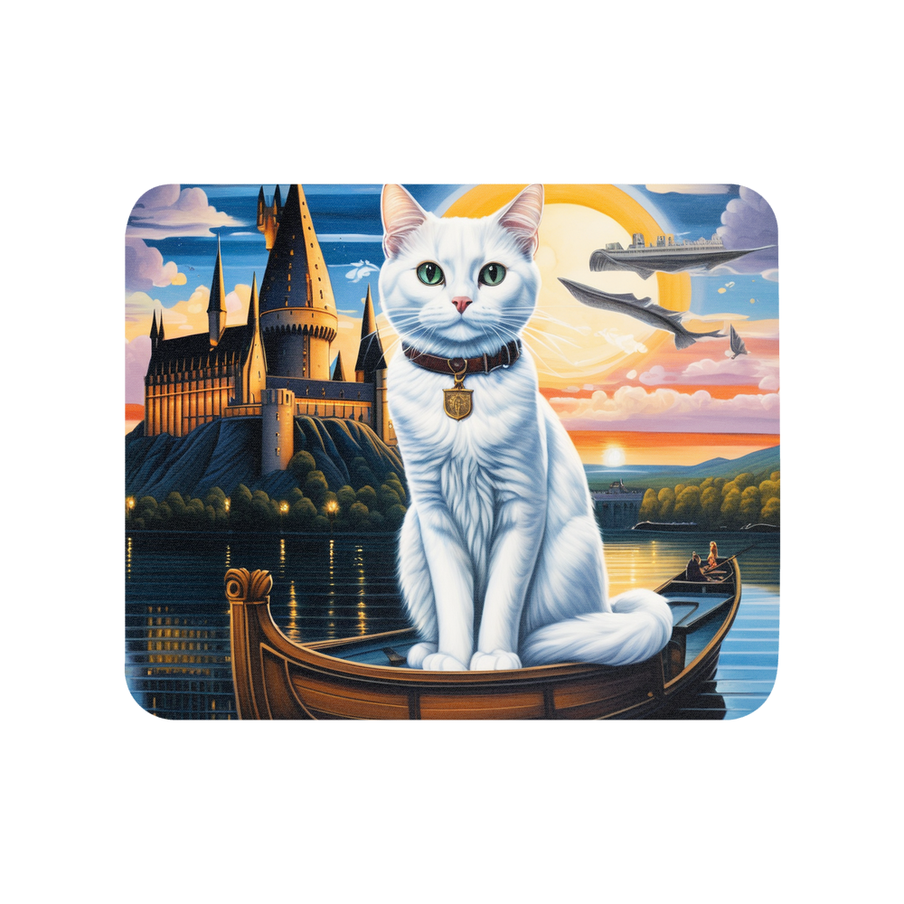 PugMug Custom White Companion Cat Mouse Pad