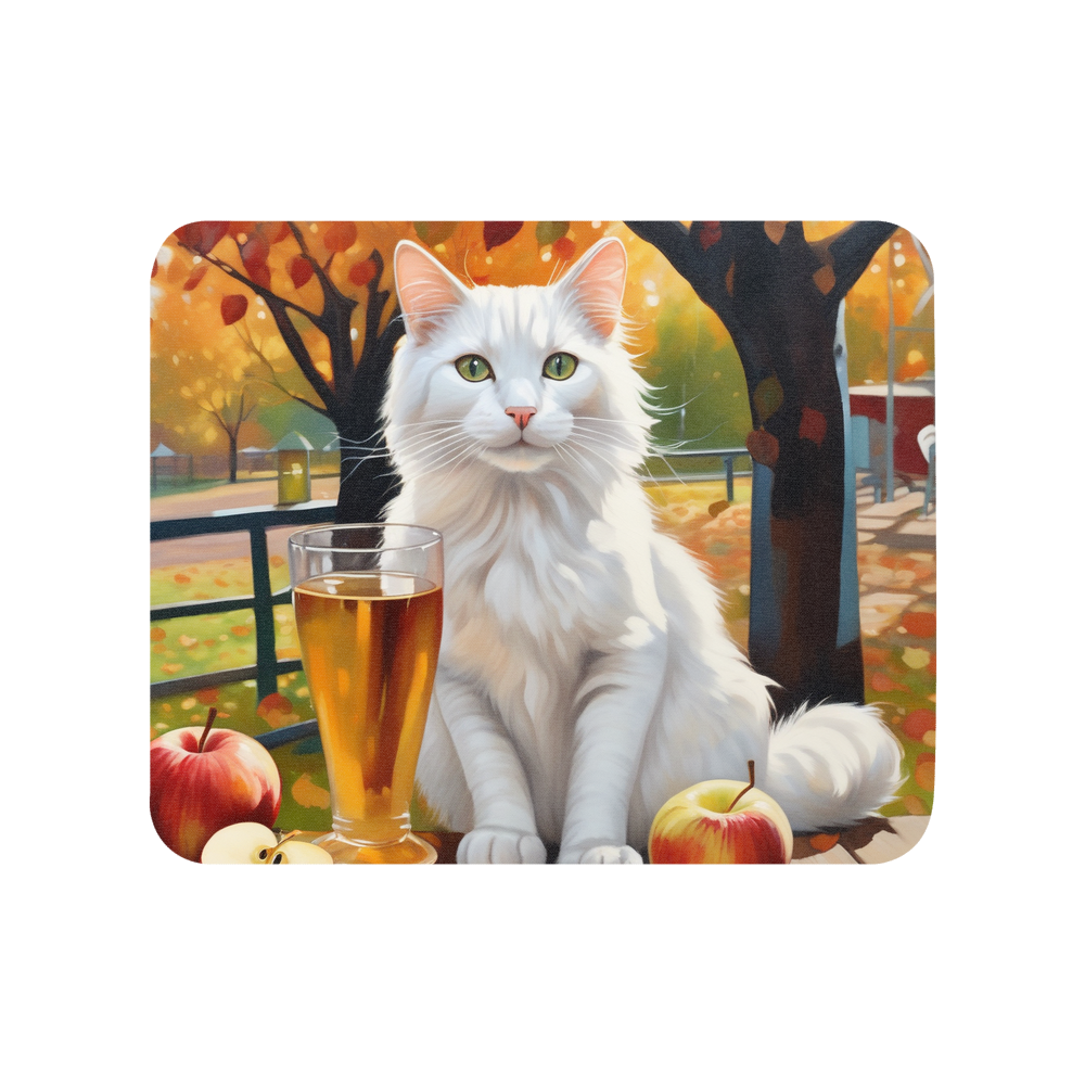 PugMug Custom White Companion Cat Mouse Pad