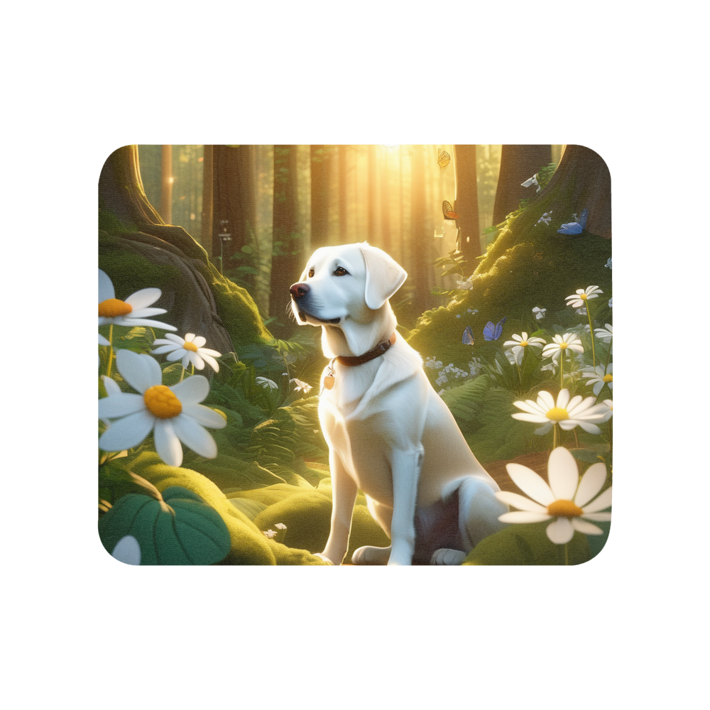 PugMug Custom White Labrador Retriever Mouse Pad