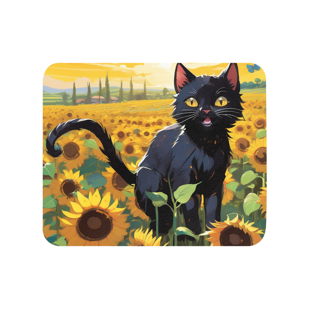 PugMug Custom Black Exotic Cat Mouse Pad