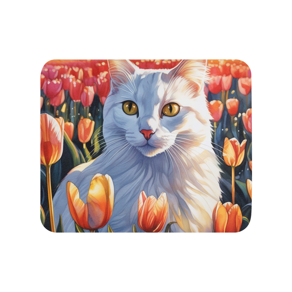 PugMug Custom White Companion Cat Mouse Pad