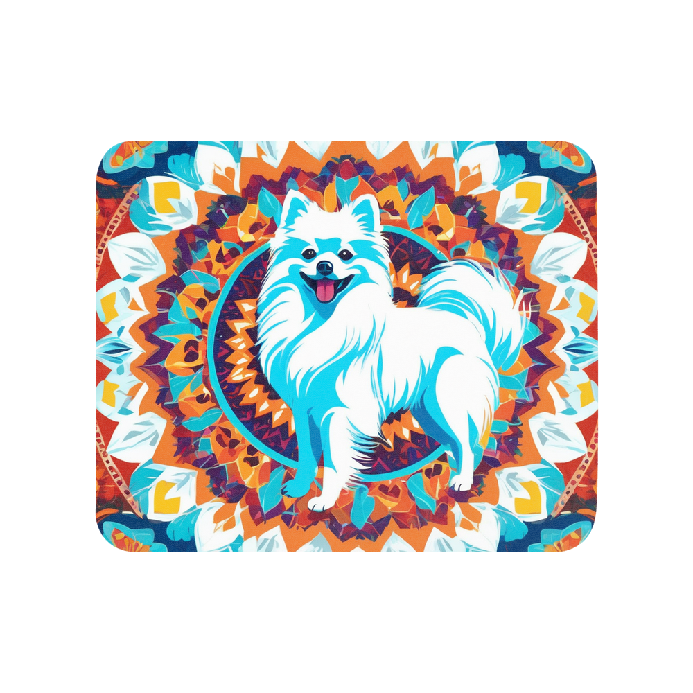 PugMug Custom White Pomeranian Mouse Pad