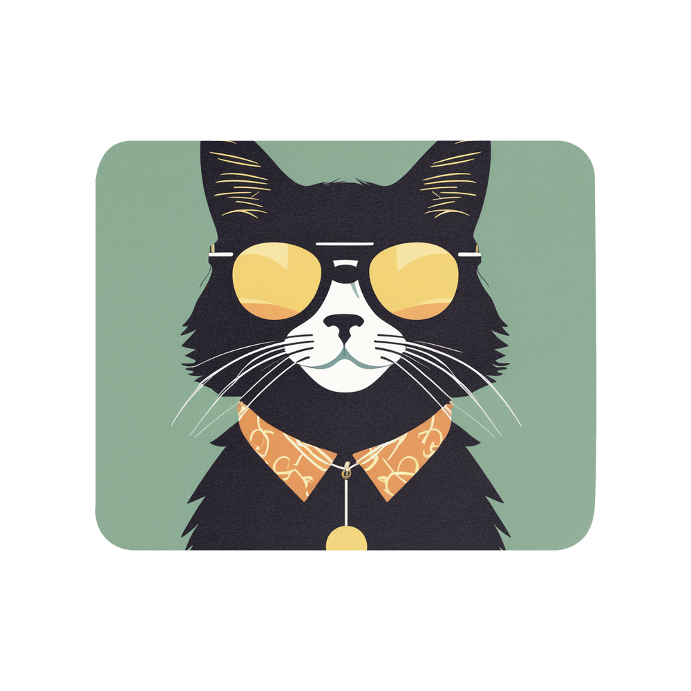 PugMug Custom Black Ragdoll Cat Mouse Pad