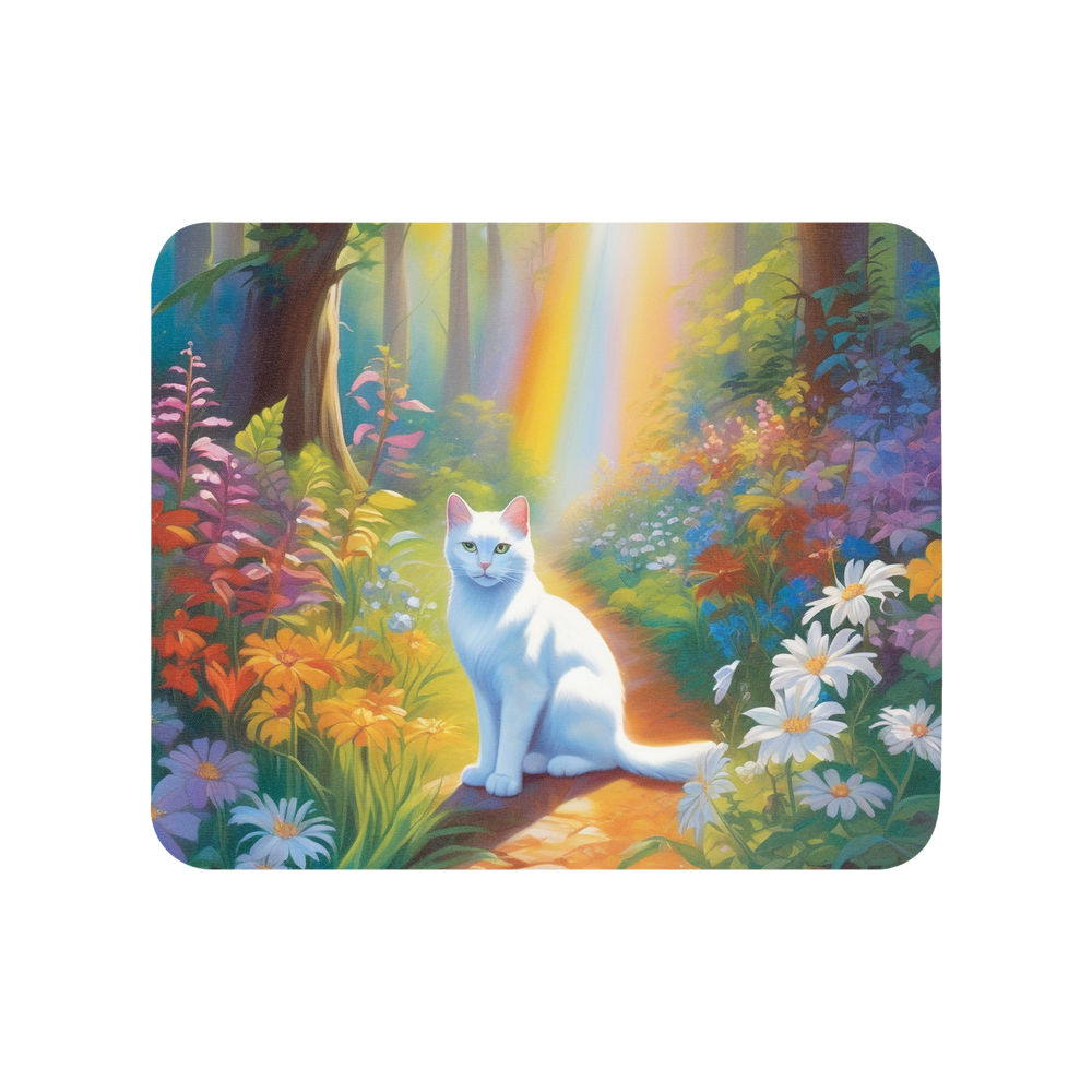 PugMug Custom White Companion Cat Mouse Pad