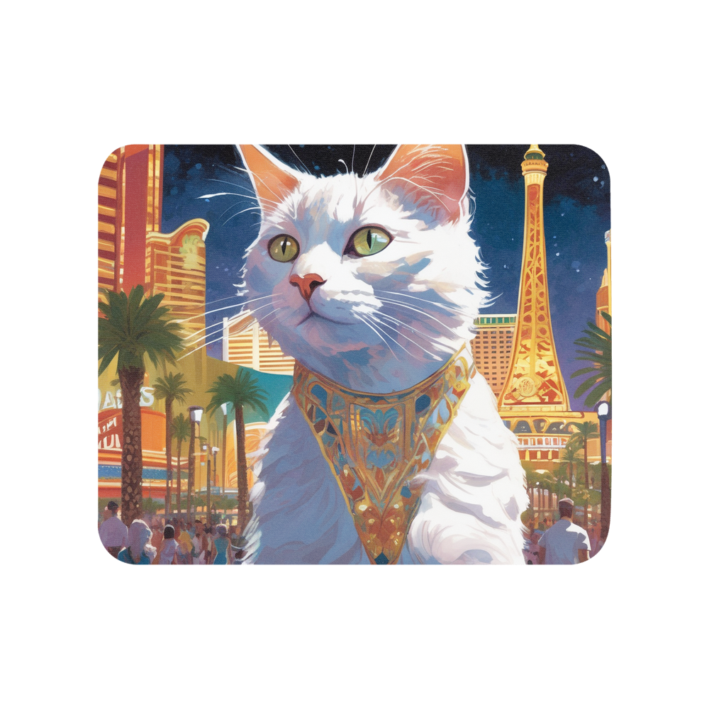 PugMug Custom White Companion Cat Mouse Pad