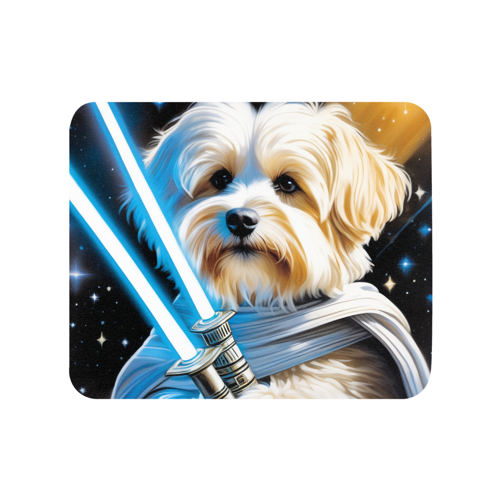 PugMug Custom White Havanese Dog Mouse Pad