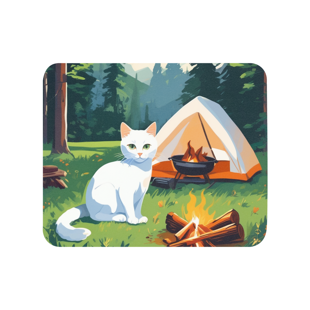 PugMug Custom White Companion Cat Mouse Pad