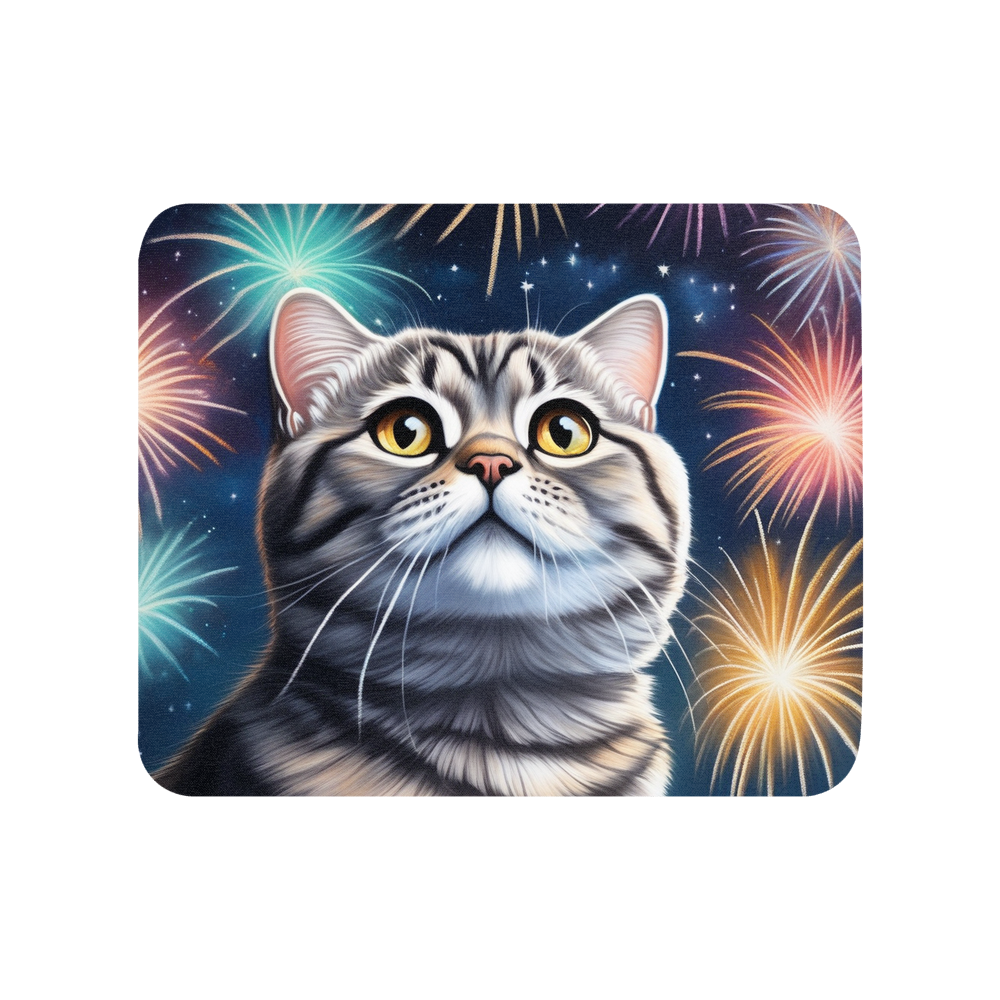 PugMug Custom Tabby Scottish Fold Cat Mouse Pad