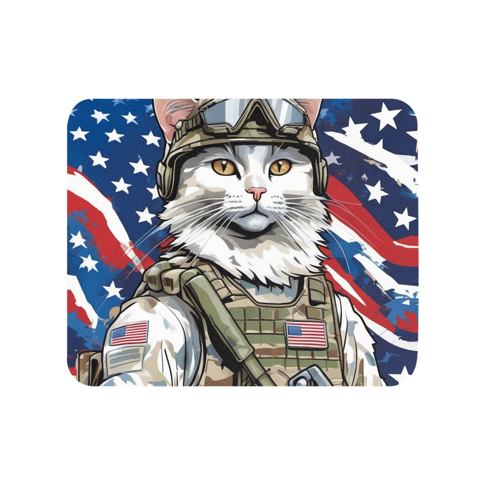 PugMug Custom White Companion Cat Mouse Pad