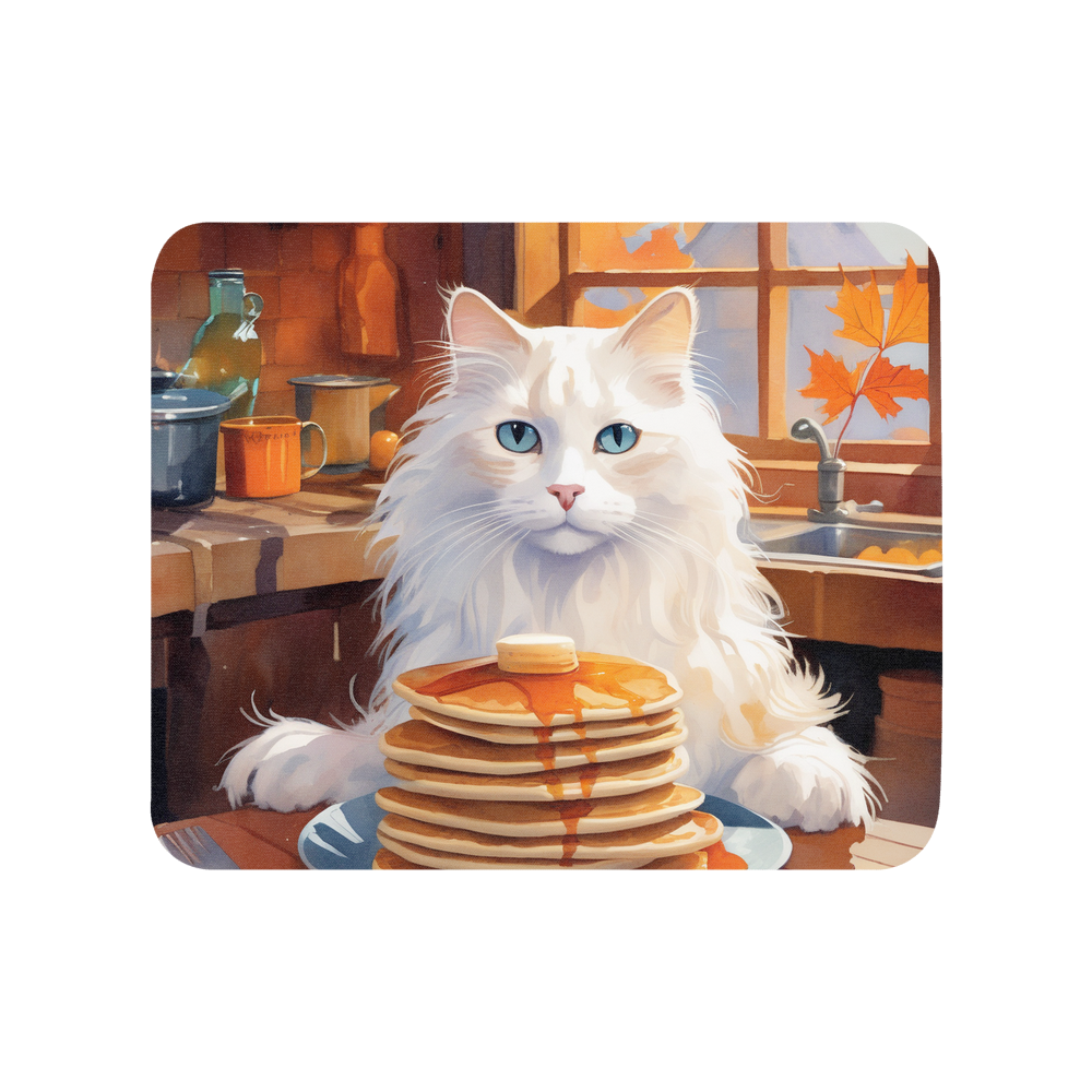 PugMug Custom White Ragdoll Cat Mouse Pad