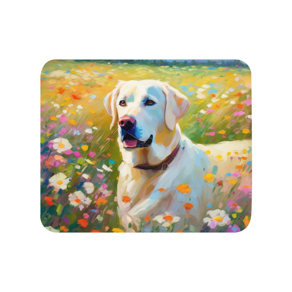 PugMug Custom White Labrador Retriever Mouse Pad