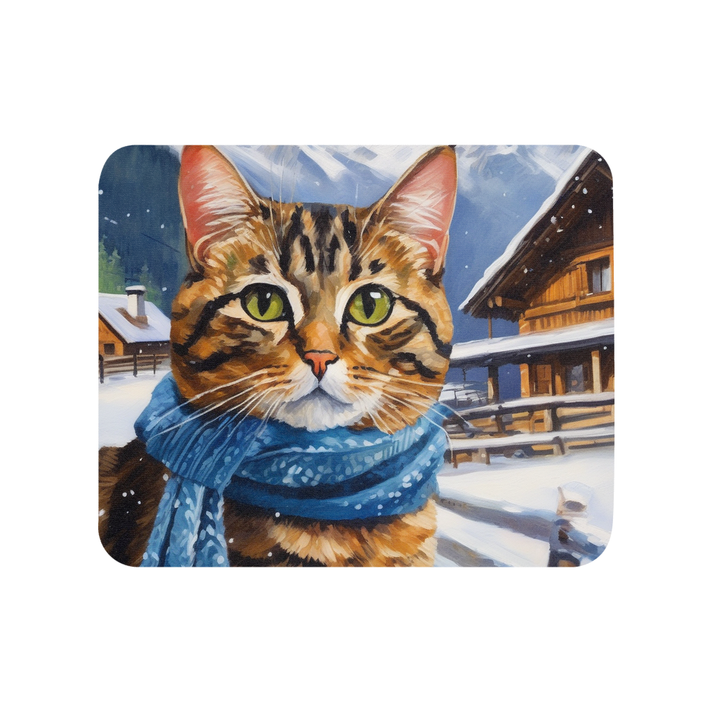 PugMug Custom Tabby Exotic Cat Mouse Pad
