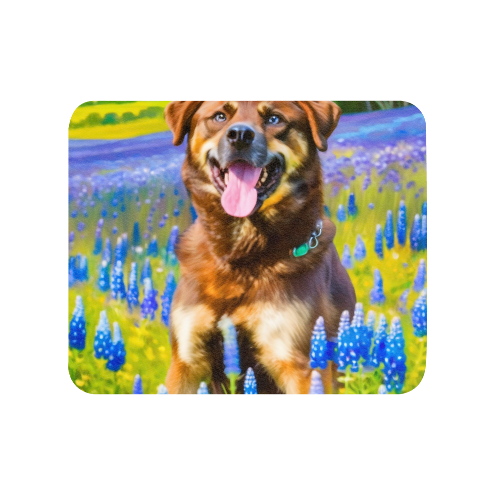 PugMug Custom Blue Mouse Pad