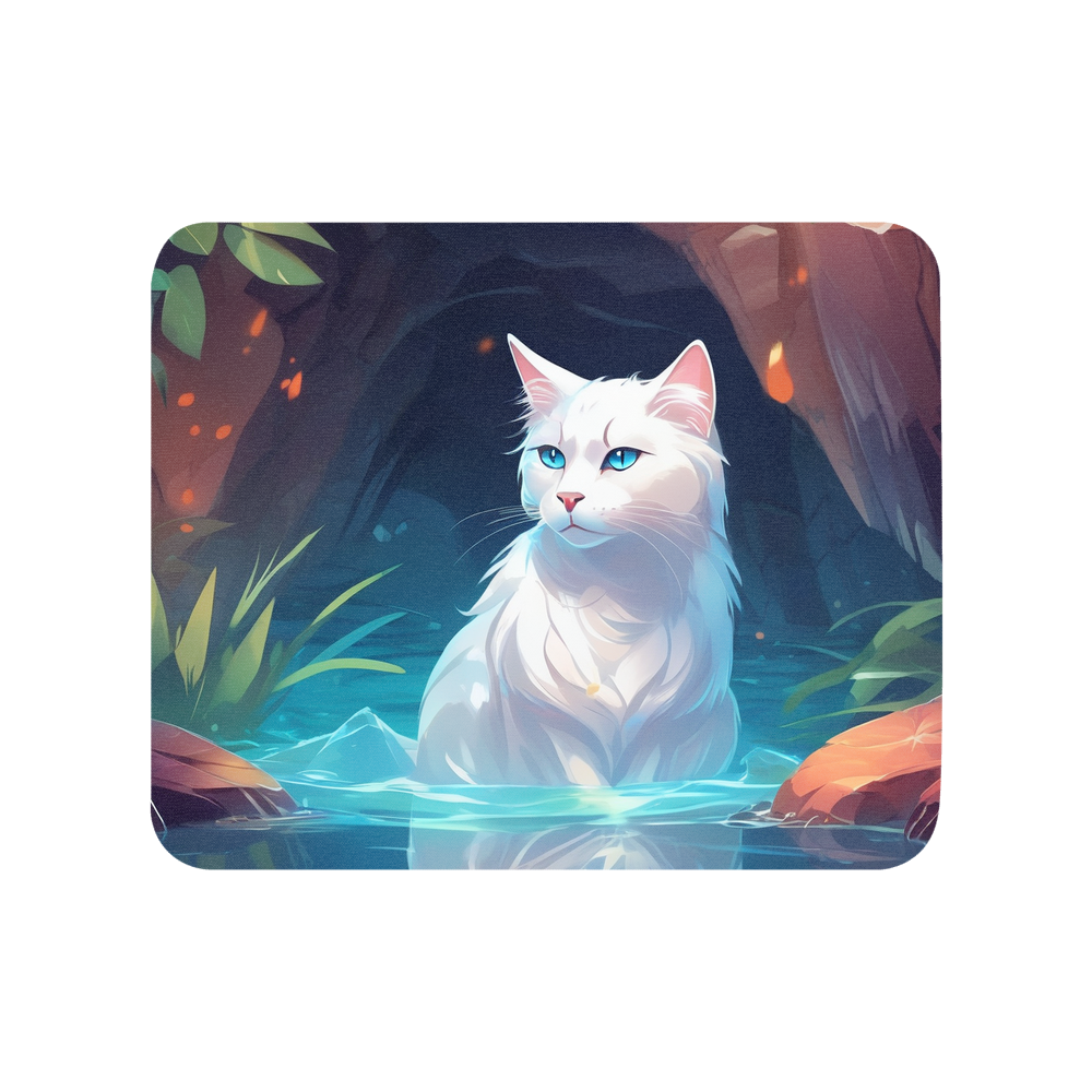 PugMug Custom White Companion Cat Mouse Pad