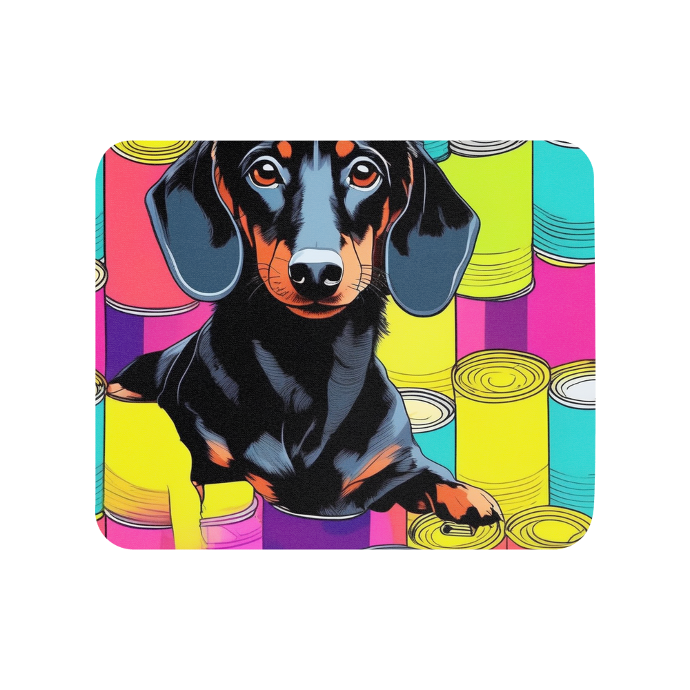PugMug Custom Black Dachshund Mouse Pad