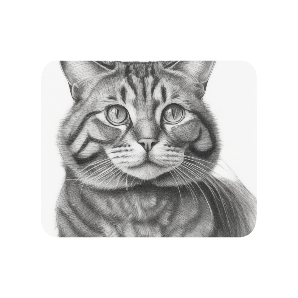 PugMug Custom Tabby Exotic Cat Mouse Pad