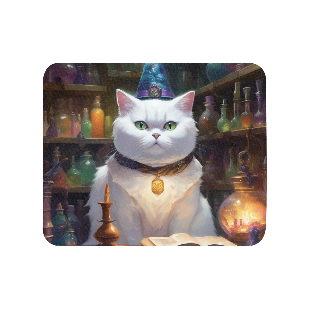 PugMug Custom White British Shorthair Cat Mouse Pad