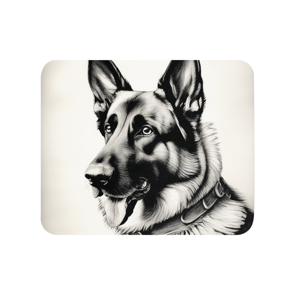PugMug Custom German Shepherd Dog Mouse Pad