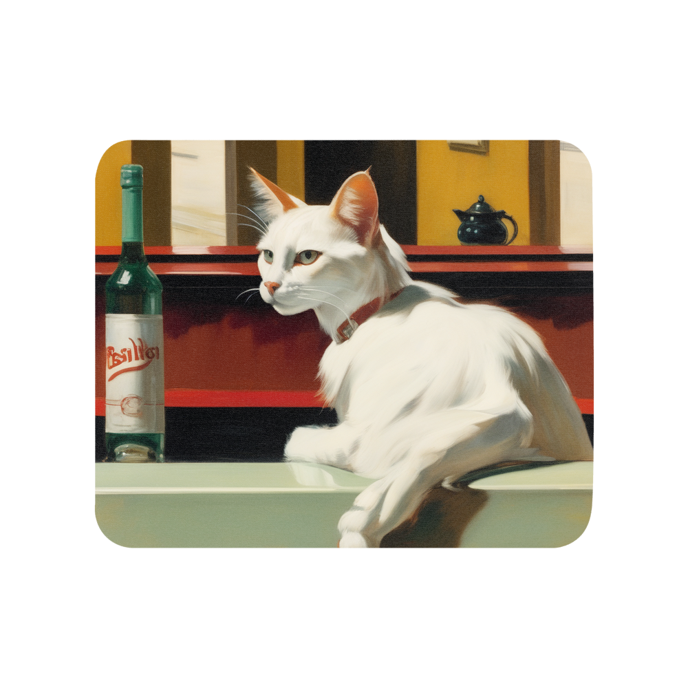 PugMug Custom White Companion Cat Mouse Pad