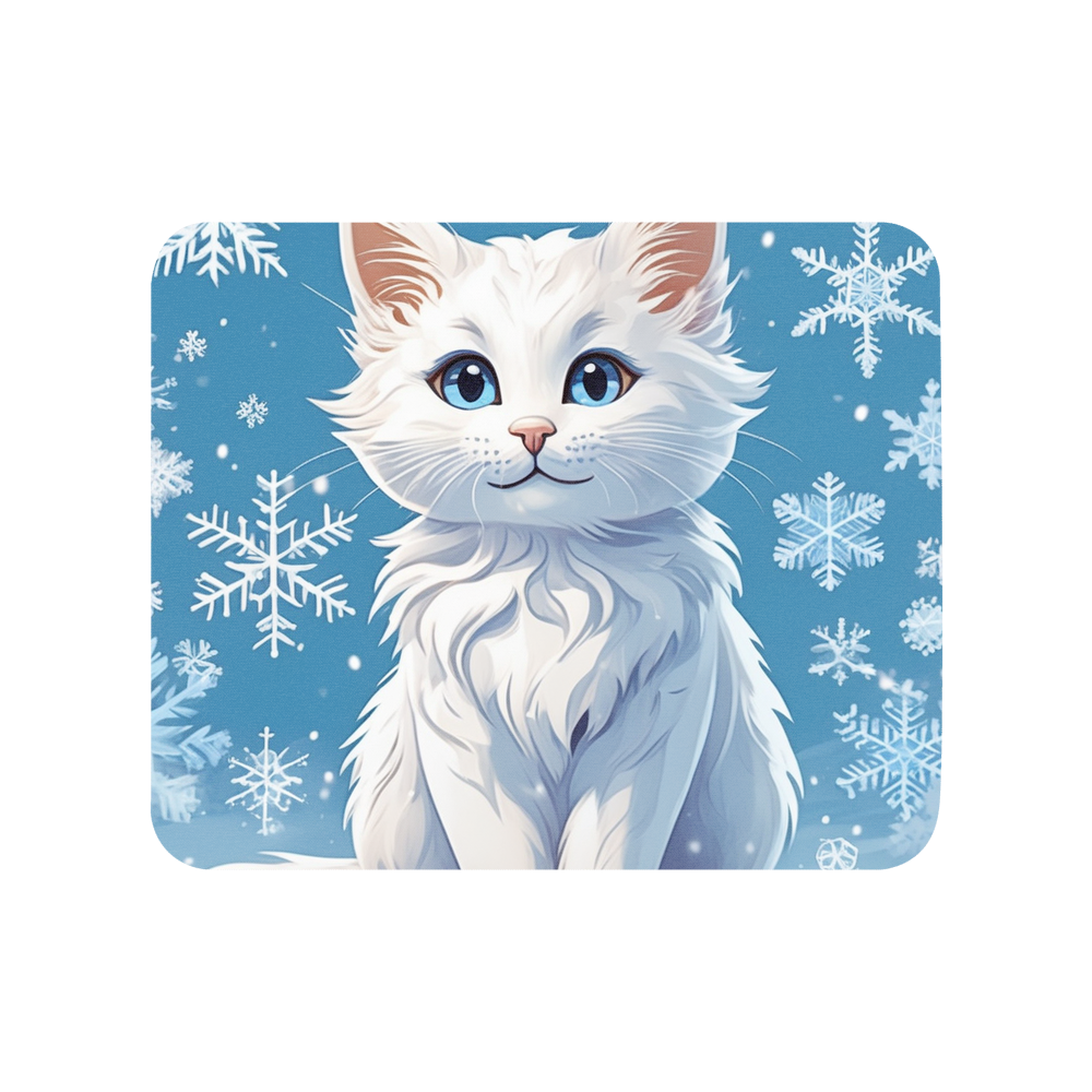 PugMug Custom White Companion Cat Mouse Pad