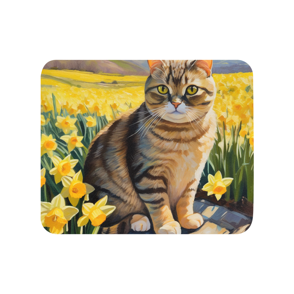 PugMug Custom Tabby Scottish Fold Cat Mouse Pad