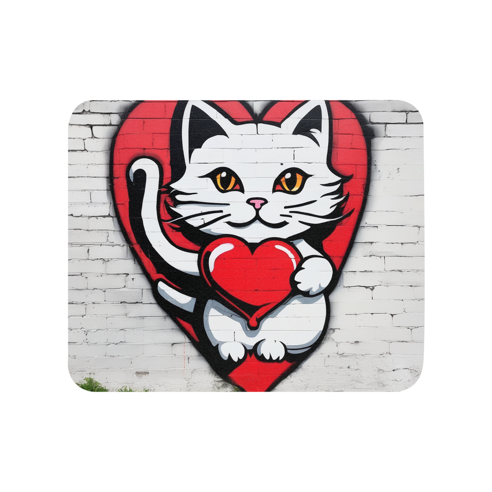 PugMug Custom White Companion Cat Mouse Pad