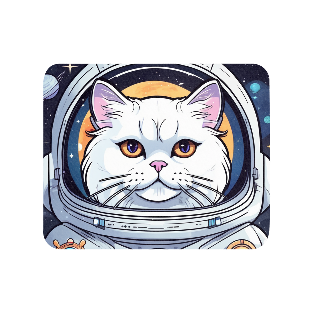 PugMug Custom White Persian Cat Mouse Pad