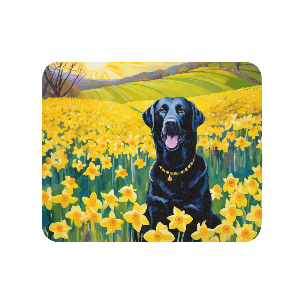 PugMug Custom Black Labrador Retriever Mouse Pad