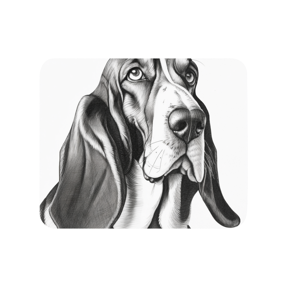 PugMug Custom Basset Hound Mouse Pad
