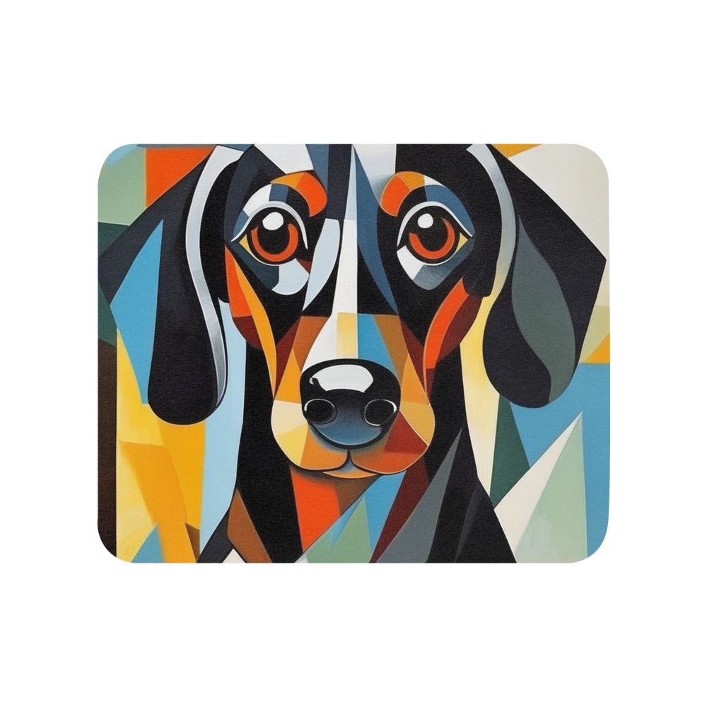PugMug Custom Black Dachshund Mouse Pad