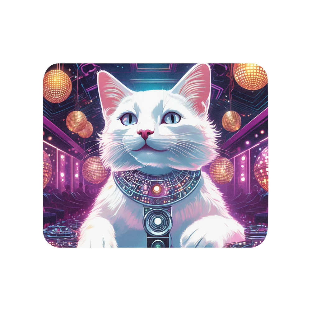 PugMug Custom White Companion Cat Mouse Pad